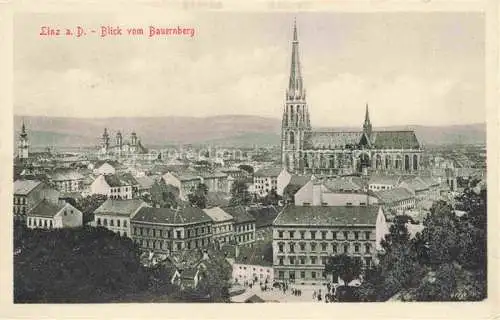 AK / Ansichtskarte  LINZ DONAU AT Blick vom Bauernberg