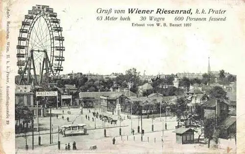 AK / Ansichtskarte  WIEN AT Wiener Riesenrad im Prater