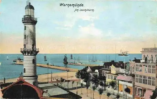 AK / Ansichtskarte  WARNEMueNDE Ostseebad Rostock Am Leuchtturm