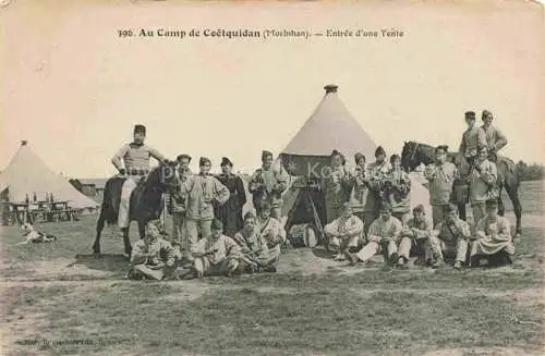 AK / Ansichtskarte  Camp de Coetquidan VANNES 56 Morbihan Entree d'une Tente