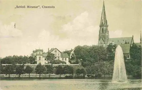 AK / Ansichtskarte  CHEMNITZ Sachsen Schloss Miramar Kirche