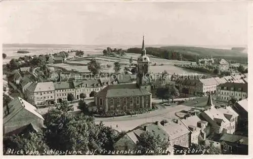 AK / Ansichtskarte  Frauenstein Brand-Erbisdorf Osterzgebirge Blick vom Schlossturm