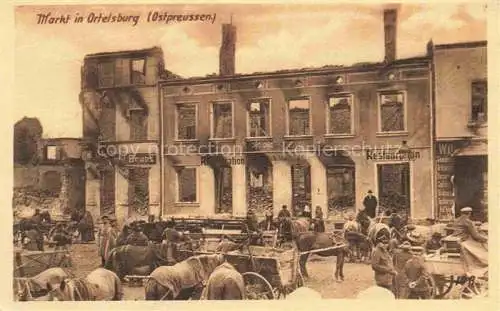 AK / Ansichtskarte  Ortelsburg Ostpreussen Szczytno PL Markt