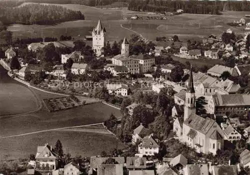 AK / Ansichtskarte  Haag Oberbayern Institut der Englischen Fraeulein Fliegeraufnahme