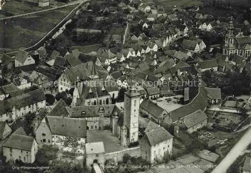 AK / Ansichtskarte  Steinau Strasse Fliegeraufnahme mit Schloss