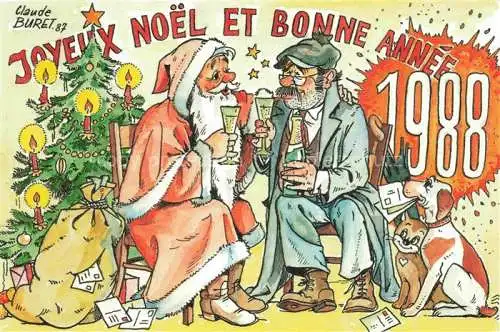 AK / Ansichtskarte  Neujahr Annee New Year Bonne Annee Claude Buret 87 L association Alsacienne