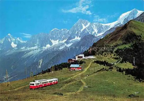 AK / Ansichtskarte  Eisenbahn Railway Chemin de Fer St Gervais les Bains Les Houches