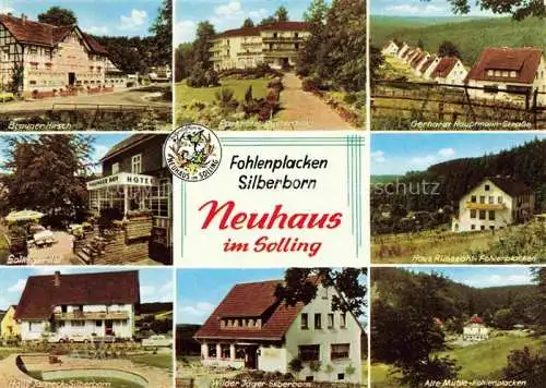 AK / Ansichtskarte  Neuhaus Solling Gaststaetten Hotel Solinger Hof Alte Muehle Fohlenplacken Parkhotel