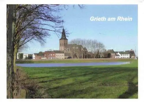 AK / Ansichtskarte  Grieth Rhein Kalkar Kleve NRW Ansicht mit Kirche