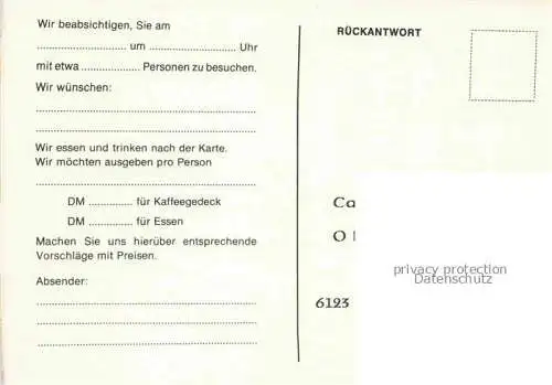 AK / Ansichtskarte  Zell Odenwald Café Konditorei Orth