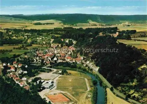 AK / Ansichtskarte  Helmarshausen Panorama 1000jaehrige Stadt im Diemeltal am Reinhardswald