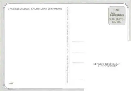 AK / Ansichtskarte  Kaltbrunn Schenkenzell Teilansichten Panorama Schwarzwald Trachten
