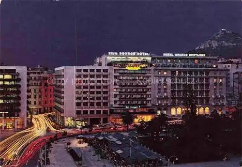 AK / Ansichtskarte  ATHEN Athenes Greece Syntagma Platz bei Nacht