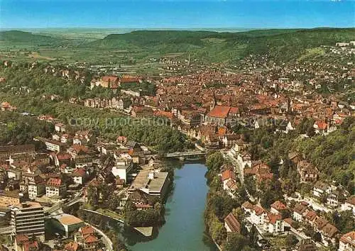 AK / Ansichtskarte  TueBINGEN BW Panorama Universitaetsstadt Blick auf Neckar und Schloss