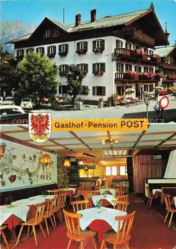 AK / Ansichtskarte  Ellmau Elmau Tirol AT Gasthof Pension Post Gastraum