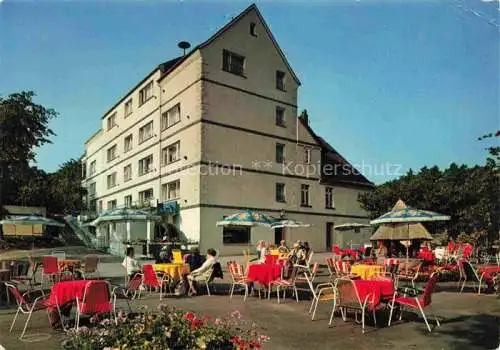 AK / Ansichtskarte  Hohenhausen Lippe Kurhaus Kalletal-Muehle Terrasse