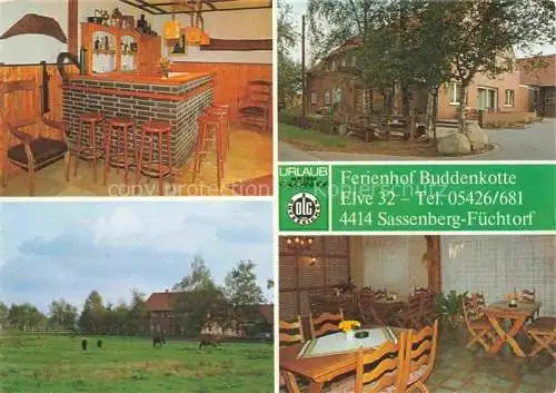 AK / Ansichtskarte  Fuechtdorf Sassenberg Warendorf NRW Ferienhof Buddenkotte Ferien auf dem Bauernhof Pferdekoppel