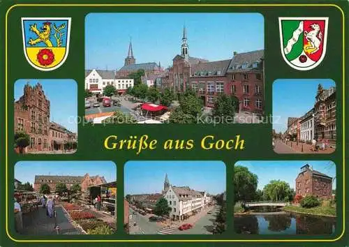 AK / Ansichtskarte  Goch Motive Stadtzentrum Altstadt Wappen