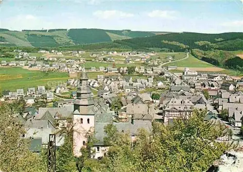 AK / Ansichtskarte  Eversberg Meschede Panorama Luftkurort Blick von der Burgruine