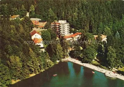 AK / Ansichtskarte  Bad Sachsa Osterode Harz Schmelzteich mit Parkhotel