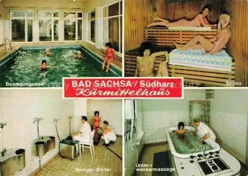 AK / Ansichtskarte  Bad Sachsa Osterode Harz Kurmittelhaus Bewegungsbad Sauna Kneipp-Baeder Unterwassermassage