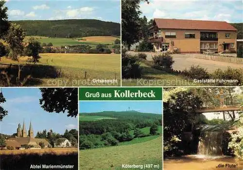 AK / Ansichtskarte  Kollerbeck Panorama Gaststaette Abtei Marienmuenster Koeterberg die Flute Wasserfall