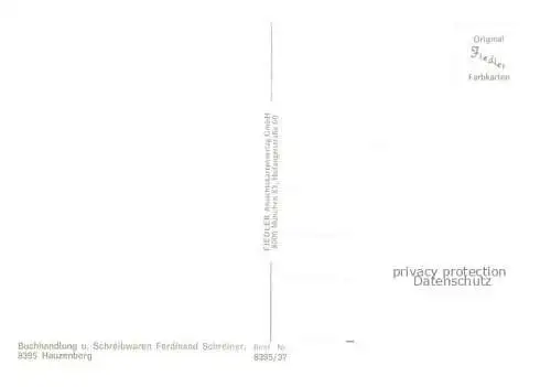 AK / Ansichtskarte  Hauzenberg Niederbayern Motive Stadtzentrum Panorama