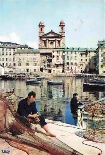 AK / Ansichtskarte  BASTIA 2B Haute-Corse Des pêcheurs au bassin du vieux port