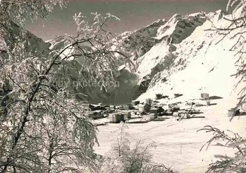 AK / Ansichtskarte  Les Deux Alpes Grenoble 38 Isere Vue générale et le Grand Rochall en hiver