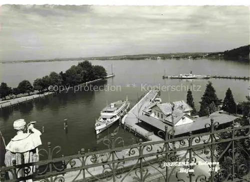 AK / Ansichtskarte  Bregenz Vorarlberg Bodensee Hafen