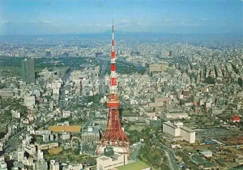 AK / Ansichtskarte  Tokyo TOKIO Japan Tokyo Tower Fliegeraufnahme