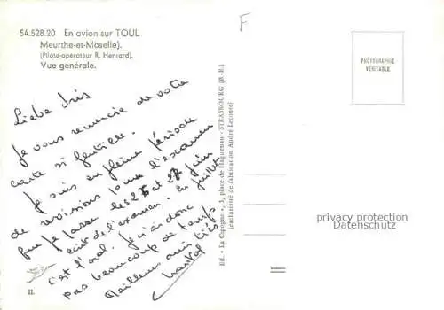 AK / Ansichtskarte  Toul 54 Meurthe-et-Moselle Vue generale aerienne
