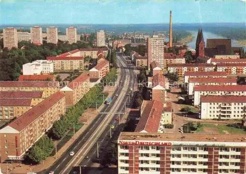 AK / Ansichtskarte  FRANKFURT AM MAIN Blick vom Hochhaus zur Karl Marx Strasse