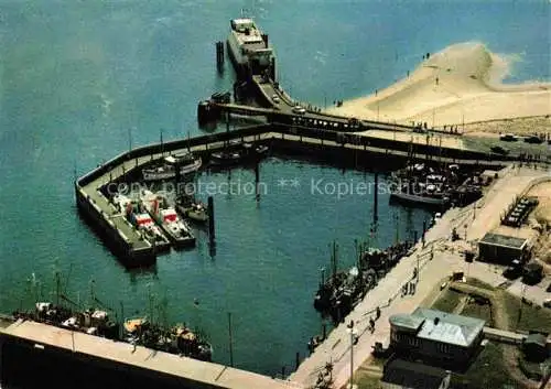 AK / Ansichtskarte  LIST  SYLT Hafen Fliegeraufnahme