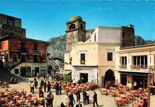 AK / Ansichtskarte  CAPRI Golfo di Napoli Campania IT La Piazzetta