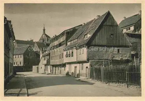 AK / Ansichtskarte  FREIBERG  Sachsen Altstadt Blick vom Muehlgraben auf Giebel und Dachreiter des Domes