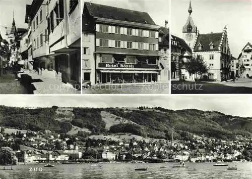 AK / Ansichtskarte  ZUG  Zugersee ZG Hotel Restaurant Roessli am See Panorama