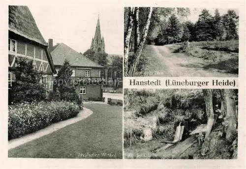 AK / Ansichtskarte  Hanstedt Nordheide Lueneburger Heide Idyllischer Winkel Auf dem Toeps An der Quelle