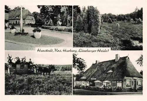 AK / Ansichtskarte  Hanstedt Nordheide Lueneburger Heide Park Heidepartie Kutschfahrt Gasthaus