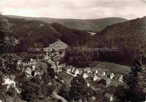 AK / Ansichtskarte  Schoenmuenzach Baiersbronn im Murgtal Fliegeraufnahme