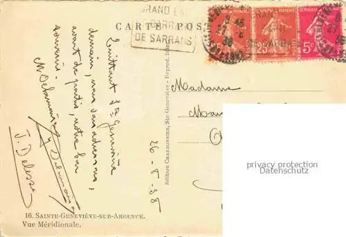 AK / Ansichtskarte  Sainte-Genevieve-sur-Argence Vue méridionale