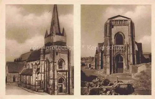 AK / Ansichtskarte  Neufchatel-en-Bray 76 Seine-Maritime Eglise Notre Dame avant et après le 7 juin 1940