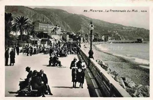 AK / Ansichtskarte  MENTON 06 Alpes-Maritimes La Promenade du Midi