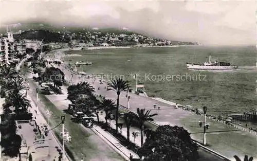 AK / Ansichtskarte  NICE   Nizza 06 Alpes-Maritimes Promenade des Anglais Mont Boron Bateau de croisières le Gallus