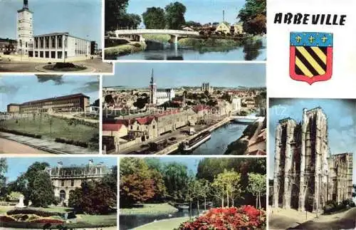 AK / Ansichtskarte  Abbeville 80 Somme Vues d'ensemble Parc Eglise
