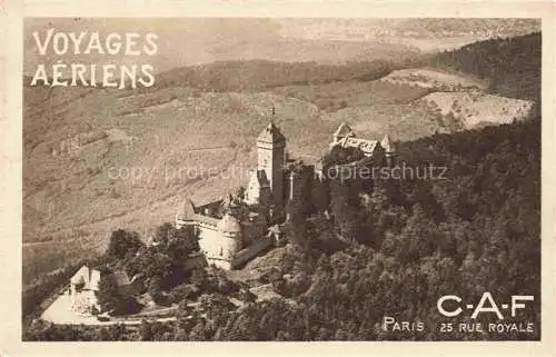 AK / Ansichtskarte  Hohkoenigsburg Haut-Koenigsbourg 67 Bas-Rhin Vue aérienne