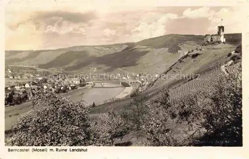 AK / Ansichtskarte  Berncastel BERNKASTEL-KUES Panorama mit Ruine Landshut