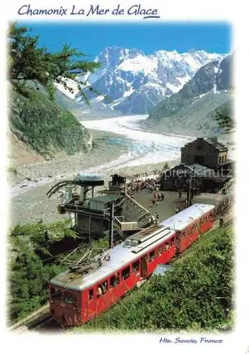 AK / Ansichtskarte  Eisenbahn Railway Chemin de Fer Chamonix Mont Blanc Gletscher