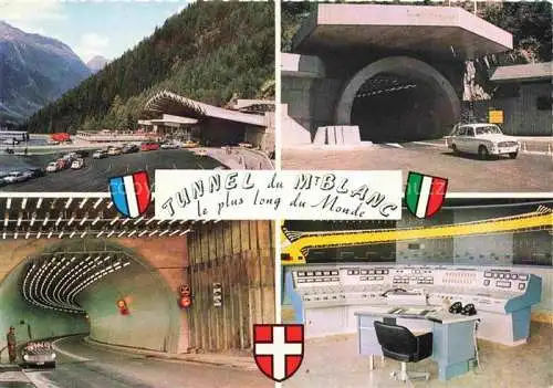 AK / Ansichtskarte  Autobahn Autostrada Autoroute Highway Tunnel Mont Blanc Italy