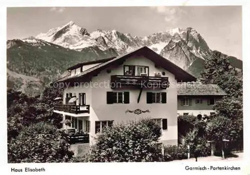 AK / Ansichtskarte  GARMISCH-PARTENKIRCHEN Haus Elisabeth